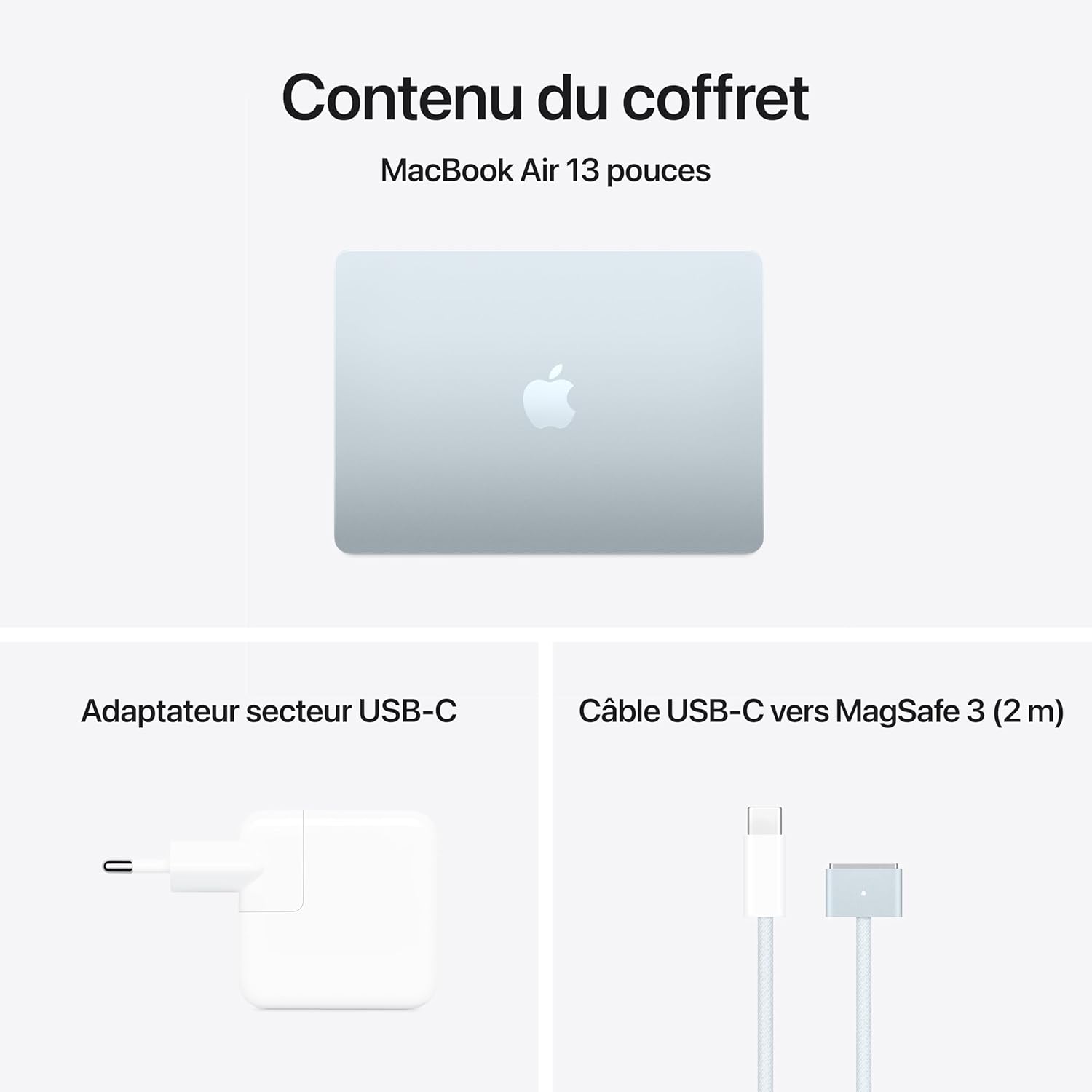 Apple MacBook Air 13 Pouces Ordinateur Portable avec Puce M4
