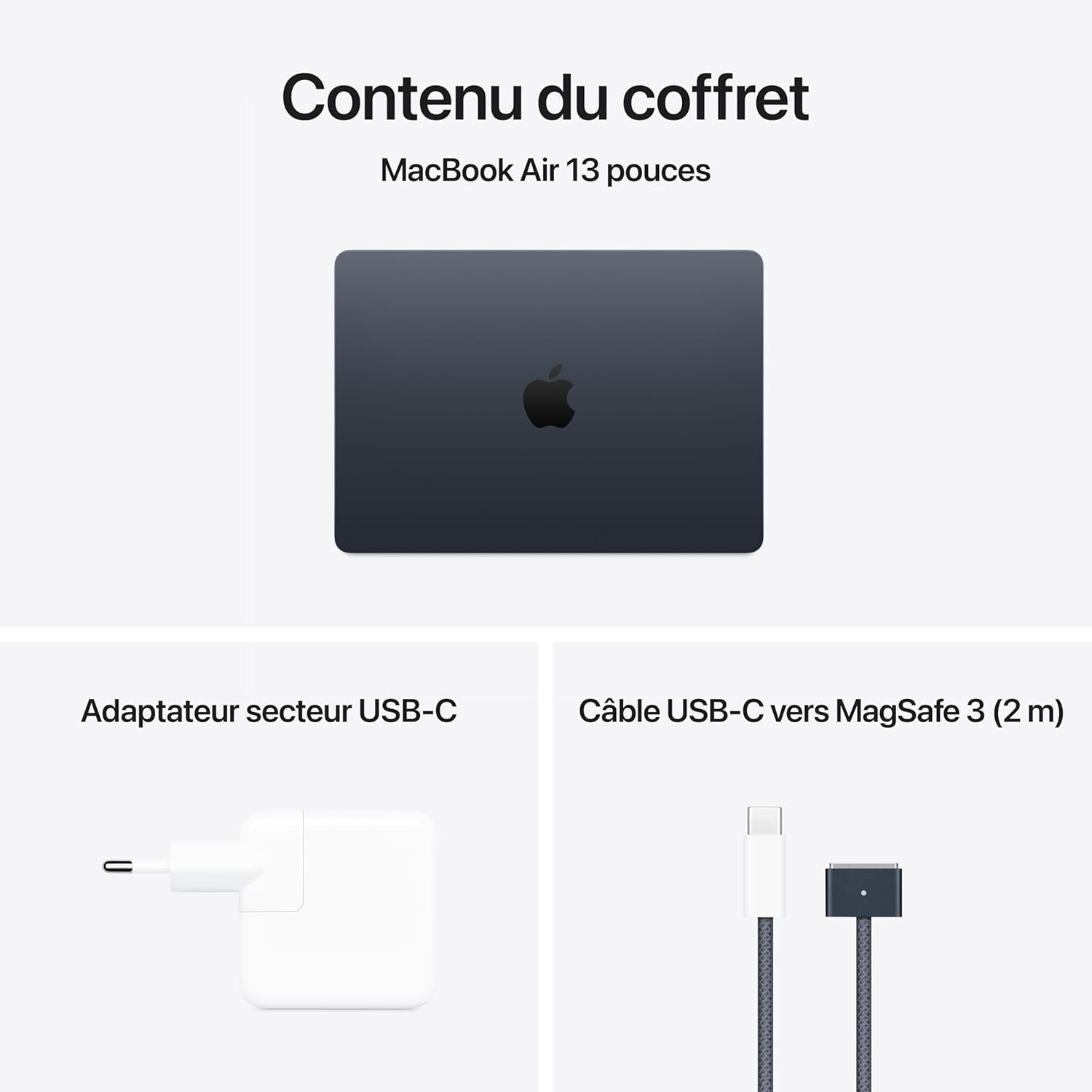 Apple MacBook Air 13 Pouces Ordinateur Portable avec Puce M4